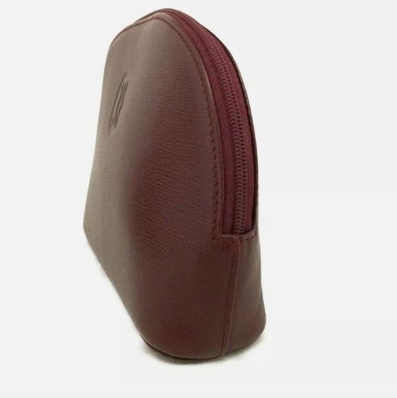 CARTIER LEATHER COSMETIC POUCH BAG /G3573 - Picture 5 of 10
